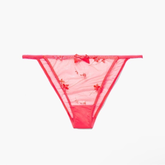 Savage x fenty FOILED SPRIGS EMBROIDERED STRING BIKINI 3x - Picture 1 of 3